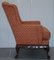 19th Century Wingback Armchair in Heavily Carved Wood After Thomas Chippendale, Image 13