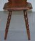 Italian Hand-Carved Oak Hall Chair with Ornate Wood and Floral Cresting Backrest 13