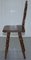 Italian Hand-Carved Oak Hall Chair with Ornate Wood and Floral Cresting Backrest 14