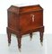 Regency Hardwood Cellarette of Sarcophagus Raised on Turned Legs 2