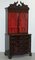 George III Thomas Chippendale Hardwood Bookcase on Serpentine Chest Drawers 2