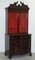 George III Thomas Chippendale Hardwood Bookcase on Serpentine Chest Drawers, Image 2