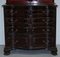 George III Thomas Chippendale Hardwood Bookcase on Serpentine Chest Drawers, Image 8