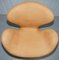 Swan Armchair & Egg Footstool in Brown Suede Leather from Fritz Hansen, 1976, Set of 2 4
