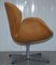 Swan Armchair & Egg Footstool in Brown Suede Leather from Fritz Hansen, 1976, Set of 2 9