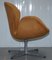 Swan Armchair & Egg Footstool in Brown Suede Leather from Fritz Hansen, 1976, Set of 2, Image 9