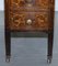Victorian Hardwood Marquetry Inlaid Writing Partner Desk in Green Leather, Image 10
