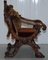 17th Century Italian Hand-Carved Walnut Armchair Attributed to Andrea Brustolon, Image 12