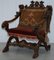 17th Century Italian Hand-Carved Walnut Armchair Attributed to Andrea Brustolon 3