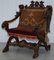 17th Century Italian Hand-Carved Walnut Armchair Attributed to Andrea Brustolon, Image 3