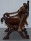 17th Century Italian Hand-Carved Walnut Armchair Attributed to Andrea Brustolon 15