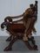 17th Century Italian Hand-Carved Walnut Armchair Attributed to Andrea Brustolon, Image 15