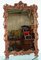 Hardwood Framed Wall Mirror with Bevelled Edge & Fruit and Foliage Carvings 3