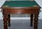 Victorian Game Table with Drop Middle, Secret Drawers and Buttons, 1840s, Image 16