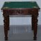 Victorian Game Table with Drop Middle, Secret Drawers and Buttons, 1840s 5