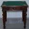 Victorian Game Table with Drop Middle, Secret Drawers and Buttons, 1840s, Image 5