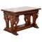 18th Century French Carved Walnut High Table with Extension 1
