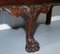Victorian Georgian Irish Brown Leather Chesterfield Sofa with Lion Hairy Paw Feet, Image 16