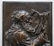 19th Century Bronze Wall Plaque of Scholar St Jerome Reading a Book 4