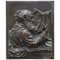 19th Century Bronze Wall Plaque of Scholar St Jerome Reading a Book 1