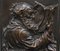 Bronze Wandtafel des Gelehrten St. Jerome, 19. Jh 6