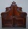 Victorian Gothic Walnut Double-Sided Museum Gallery Pew Bench 19