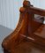 Victorian Gothic Walnut Double-Sided Museum Gallery Pew Bench 9