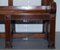 Victorian Gothic Walnut Double-Sided Museum Gallery Pew Bench 17