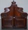 Victorian Gothic Walnut Double-Sided Museum Gallery Pew Bench, Image 12