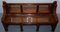 Victorian Gothic Walnut Double-Sided Museum Gallery Pew Bench 4