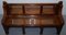 Victorian Gothic Walnut Double-Sided Museum Gallery Pew Bench, Image 4