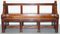 Victorian Gothic Walnut Double-Sided Museum Gallery Pew Bench, Image 14