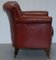 Victorian Blood Red Leather Rod Stewart Essex Home Armchairs, Set of 2, Image 9