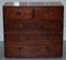 Army & Navy C.S.L Stamped Campaign Chest of Drawers Including Desk, 1890s, Image 4