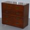 Army & Navy C.S.L Stamped Campaign Chest of Drawers Including Desk, 1890s 5