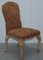 Art Deco Walnut Dining Chairs with Lion Hairy Paw Feet, Set of 8 15