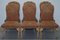 Art Deco Walnut Dining Chairs with Lion Hairy Paw Feet, Set of 8 11