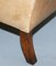 Butacas victorianas de nogal y cuero marrón con patas esféricas. Juego de 2, Imagen 19