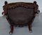 Vintage Chinese Red Lacquered Carved Elm Armchair with Heavy Foliage Detailing 19