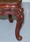 Fauteuil Vintage en Orme Sculpté Laqué Rouge, Chine 12