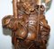 Lámpara Watchman de madera tallada a mano, años 20, Imagen 5