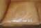 Vintage Victorian Style Brown Leather Club Sofa 6