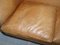 Vintage Victorian Style Brown Leather Club Sofa 14