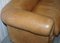 Vintage Victorian Style Brown Leather Club Sofa, Image 8