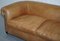 Vintage Victorian Style Brown Leather Club Sofa 4