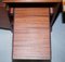 Hardwood Twin Pedestal Partner Desk with Leather Top, Image 8