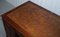 Hardwood Twin Pedestal Partner Desk with Leather Top, Image 3