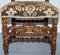 18th Century Fruitwood Carved Chair with Cherubs Holding a Crown & Flowers 6