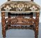 18th Century Fruitwood Carved Chair with Cherubs Holding a Crown & Flowers, Image 6