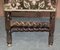 18th Century Fruitwood Carved Chair with Cherubs Holding a Crown & Flowers 20